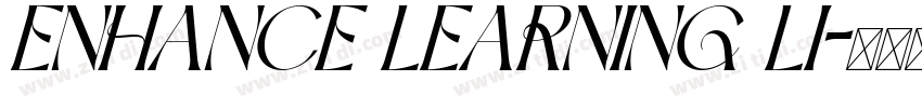 ENHANCE LEARNING LI字体转换